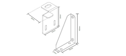 Pytes V5 BK1 Wandhalterung Brackets für V5a Batterie